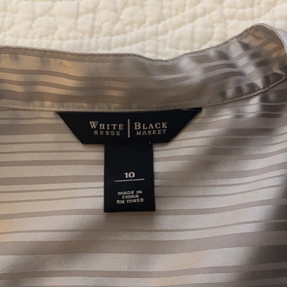 fun silver button down - Picture 3 of 5